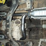 Exhaust Banks Joined Under Vehicle