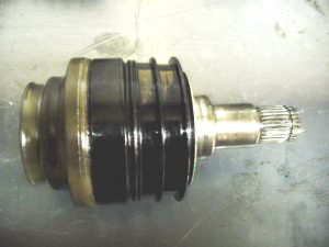 Tundra inner CV joint before trimming extension