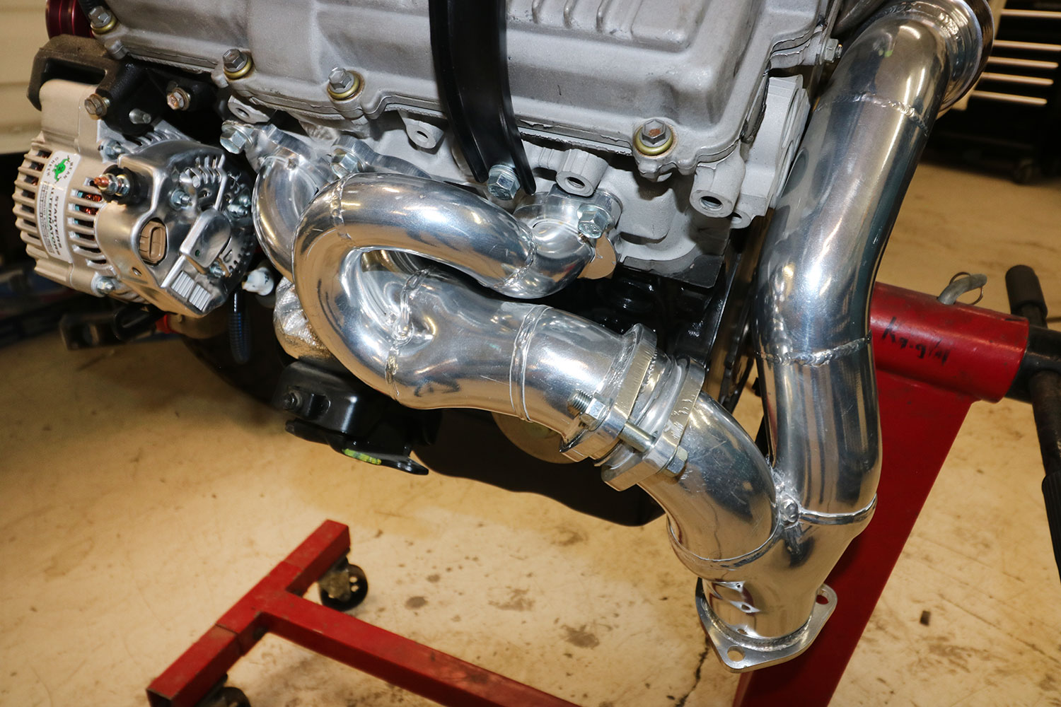 ORS 3.4L 5VZ-FE Conversion Performance Header Set On Engine