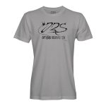 T-Shirt - Distressed Tire Logo - Front - Silver