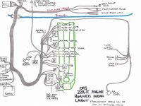 22R-E Engine Conversion Harness - Install Layout
